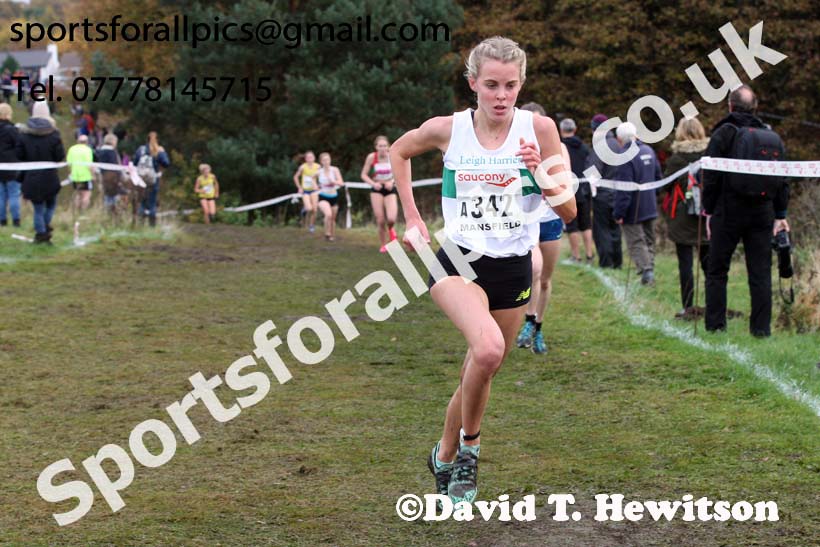 Womens under-17s National Cross Country Relay, Berry Hill Park, Mansfield. Photo:  David T. Hewitson/Sports for All Pics